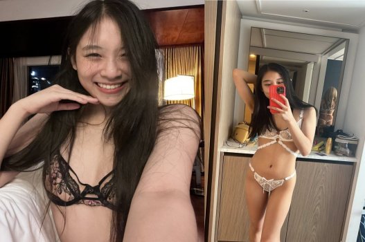 Minh Anh vui vẻ khi được đưa lên tận đỉnh khoái lạc